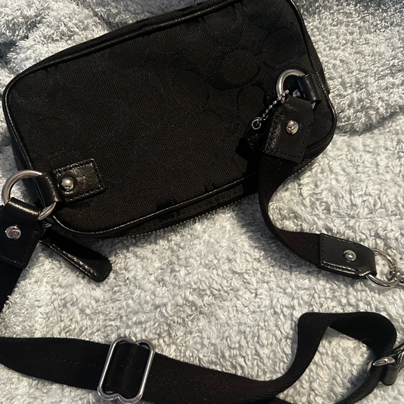 Vintage Coach Signature Canvas Accessory Pouch